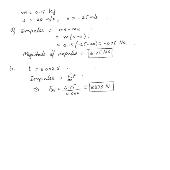 calculation average impulsive force